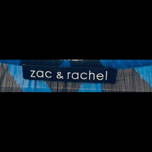 Zac & Rachel 3/4 length sleeves chevron blouse - Picture 7 of 8